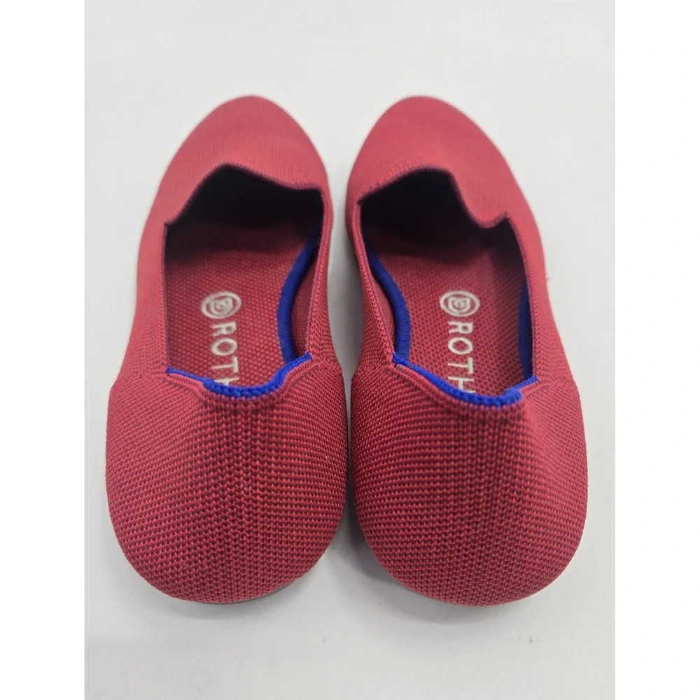 Rothys The Loafer Women's Size 8.5 US Dark Red Round Toe Slip on Flat Shoes - Picture 7 of 12
